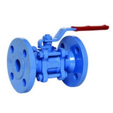 CS Cast Steel Ball Valve Flange End Three Piece SS Parts (Wj-Neta)